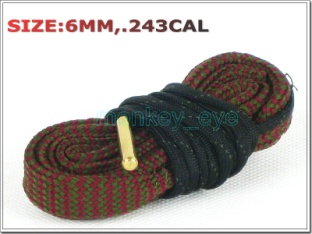 Bore Snake 6mm .243 Calibre Gun Cleaning Rope (Fits 6mm, .243)