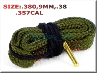 Bore Snake 9mm Calibre Gun Cleaning Rope (Fits .380, 9mm, .38, .357)
