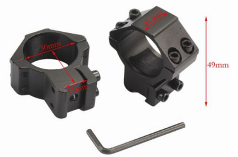 Rifle Scope Ring fits 30mm Scope Tube and 11mm Dovetail Base