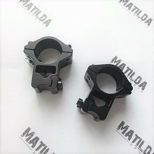 High Profile See-Through Rifle Scope Ring fits 25.4mm Tube and 11mm Dovetail Base
