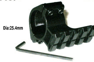 25.4mm Scope Tube to Weaver/Picatinny Base Adapter