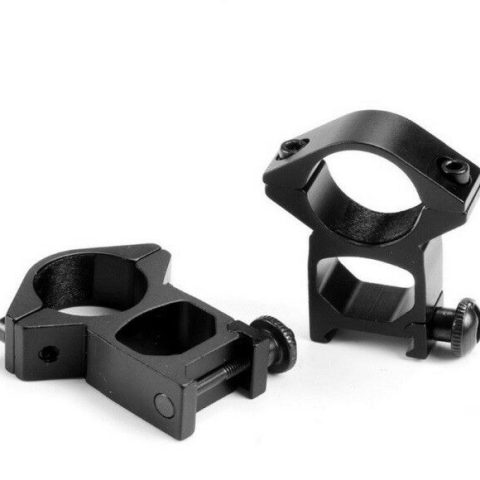 High Profile Semi-Quick Release Nut Scope Ring 25.4mm for 20mm Weaver Base