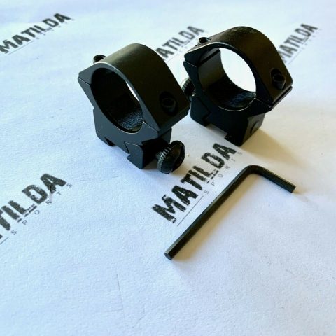 Semi-Quick Release Low Profile Scope Ring fits 25.4mm Tube and 11mm Dovetail